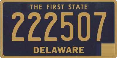 DE license plate 222507