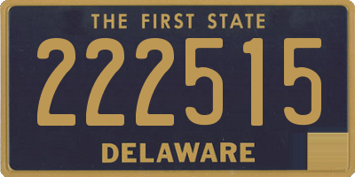 DE license plate 222515