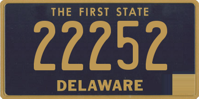 DE license plate 22252