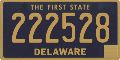 DE license plate 222528