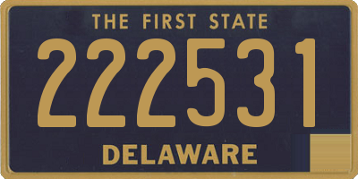 DE license plate 222531