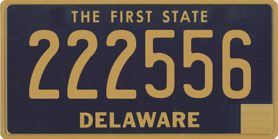 DE license plate 222556