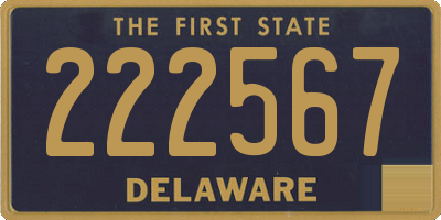 DE license plate 222567