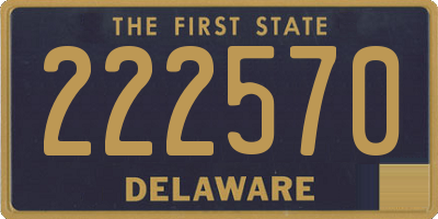 DE license plate 222570