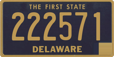 DE license plate 222571