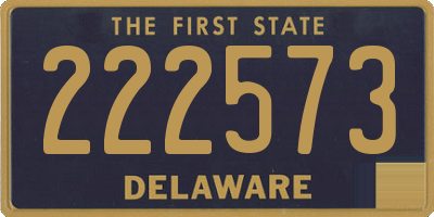 DE license plate 222573