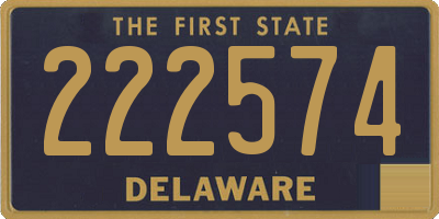 DE license plate 222574