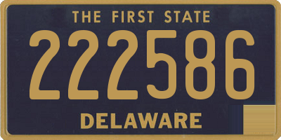 DE license plate 222586