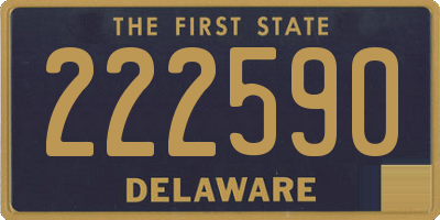 DE license plate 222590