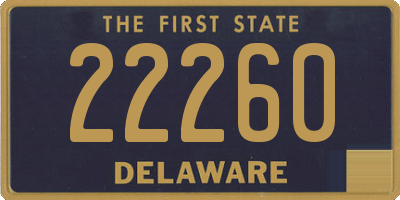 DE license plate 22260