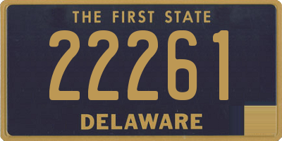 DE license plate 22261