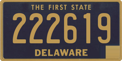 DE license plate 222619