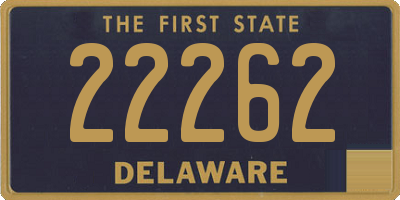 DE license plate 22262