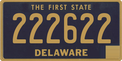 DE license plate 222622