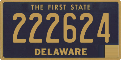 DE license plate 222624