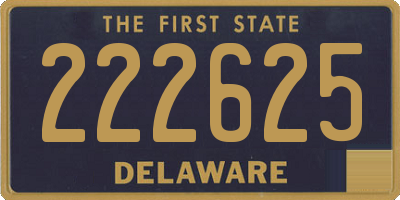 DE license plate 222625