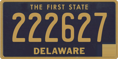 DE license plate 222627