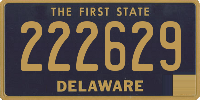 DE license plate 222629