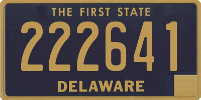 DE license plate 222641