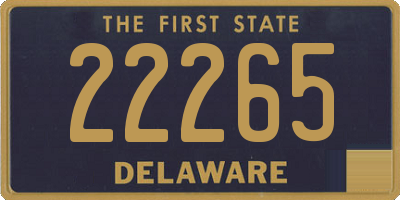 DE license plate 22265