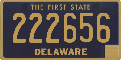 DE license plate 222656