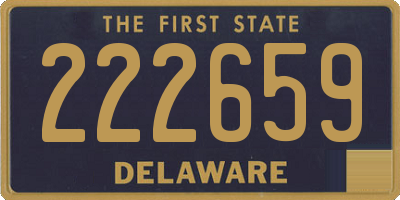 DE license plate 222659