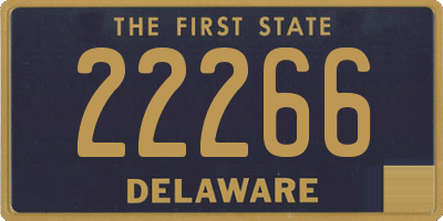 DE license plate 22266