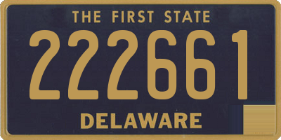 DE license plate 222661