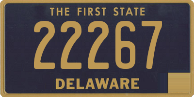 DE license plate 22267