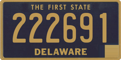 DE license plate 222691