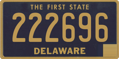 DE license plate 222696