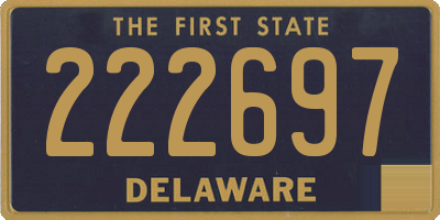 DE license plate 222697