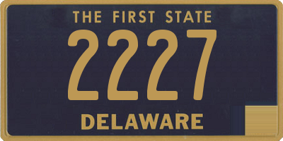 DE license plate 2227