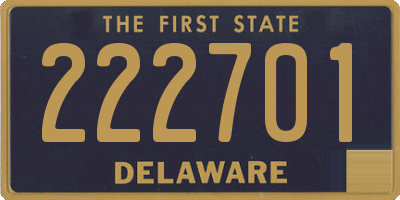 DE license plate 222701