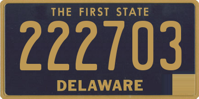 DE license plate 222703