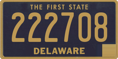 DE license plate 222708