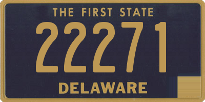 DE license plate 22271