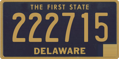 DE license plate 222715