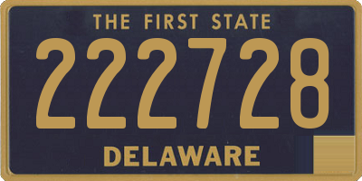 DE license plate 222728