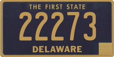 DE license plate 22273