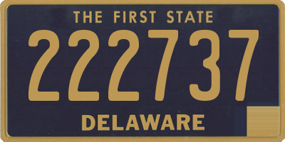 DE license plate 222737