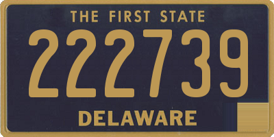 DE license plate 222739