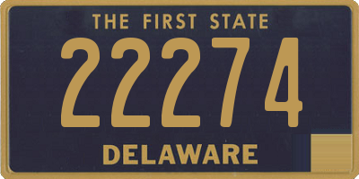 DE license plate 22274