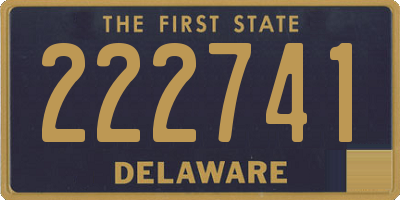DE license plate 222741