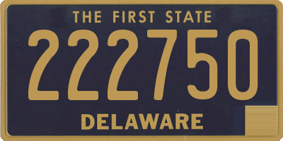 DE license plate 222750