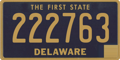 DE license plate 222763