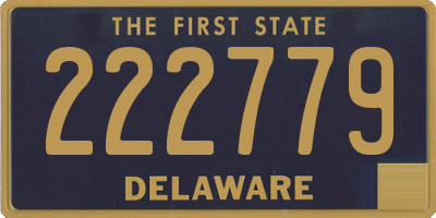DE license plate 222779
