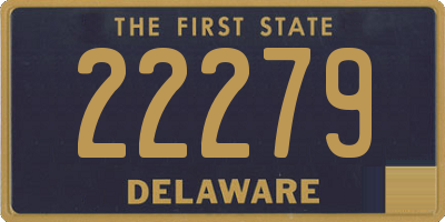 DE license plate 22279