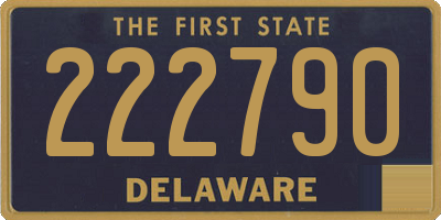 DE license plate 222790