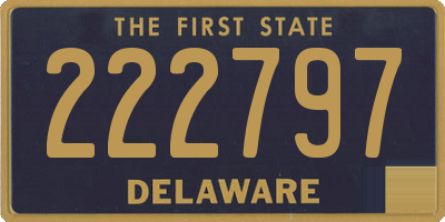 DE license plate 222797